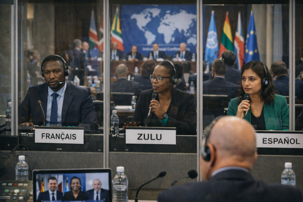 Interpreters At International Conference Session 1