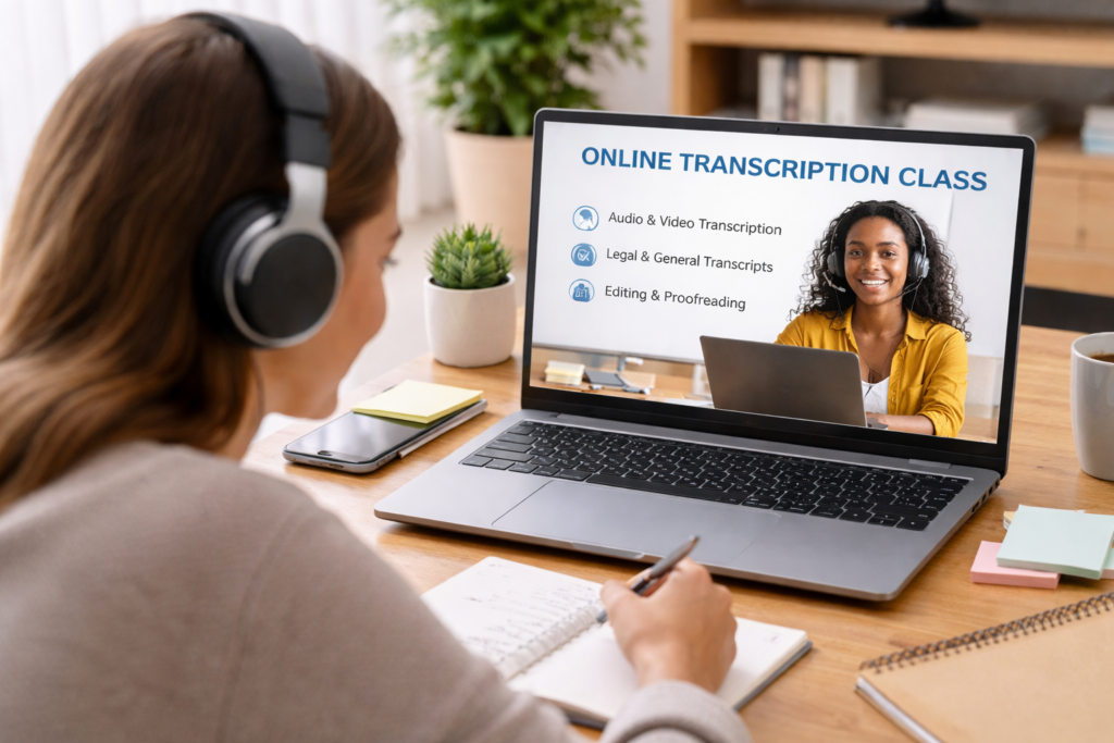 Online Transcription Class In Session