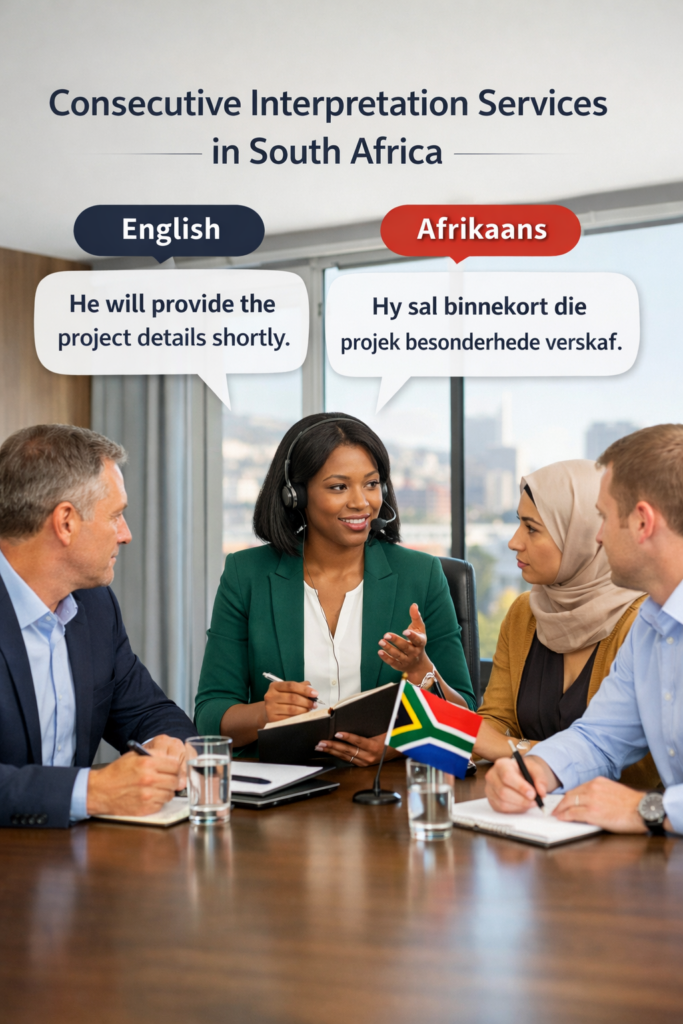 Consecutive Interpretation Services