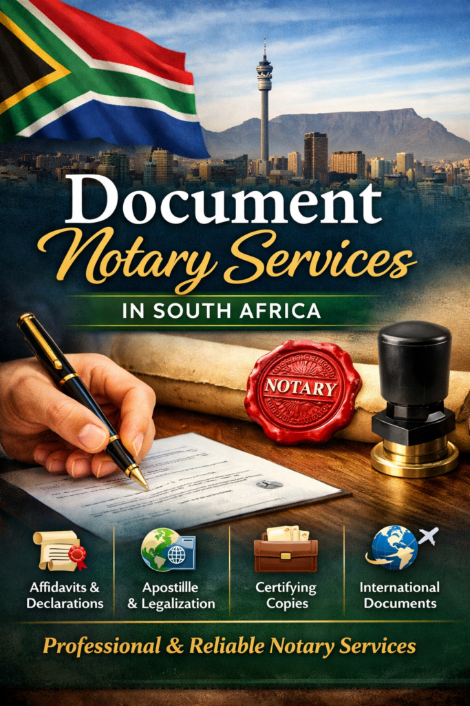 Document Notary Services In South Africa