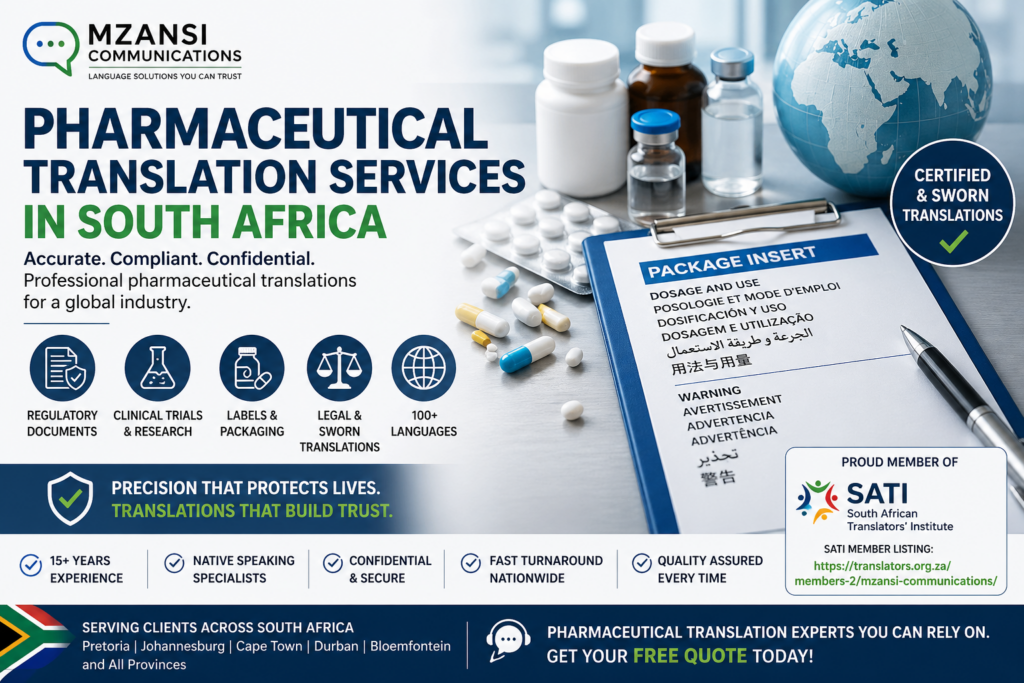 Pharmaceutical Translation Services