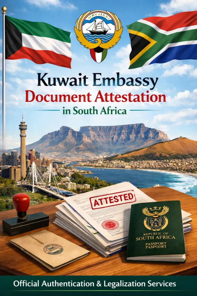 Kuwait Embassy Document Attestation Pretoria South Africa