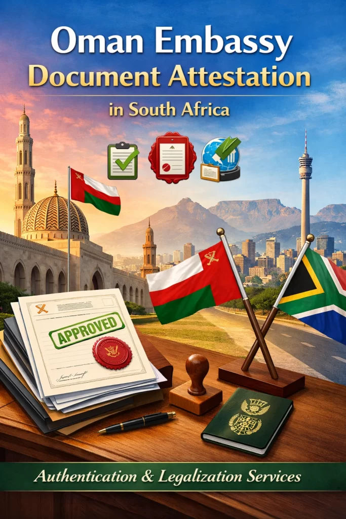 Oman Embassy Document Attestation Pretoria South Africa